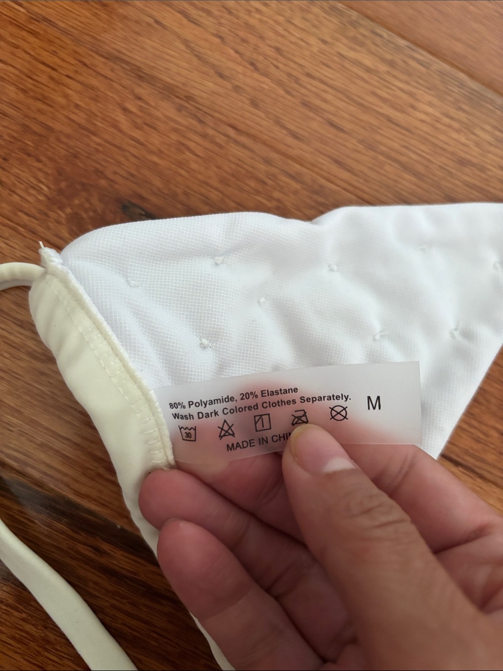 NEW IN BAG SHEIN Women' Off White Cheeky Bikini Set With Buttons Size Medium - Picture 8 of 9